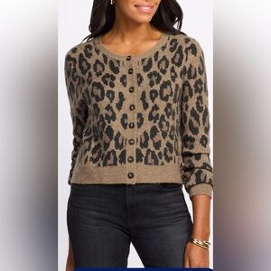 Z Supply Wild Outlook 
Leopard Print Button-Front Cardigan Sweater NWT!